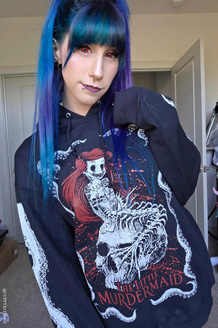 tentacle mermaid hoodie by vampirefreaks wit octopus tentacle sleeves