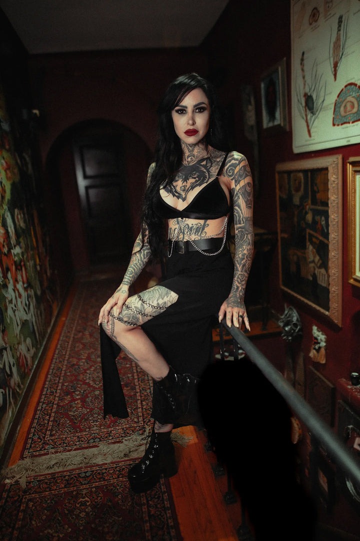 womens no pad gothic bralette