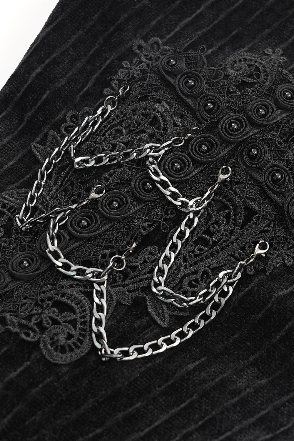 vampire goth embroidered mens pants