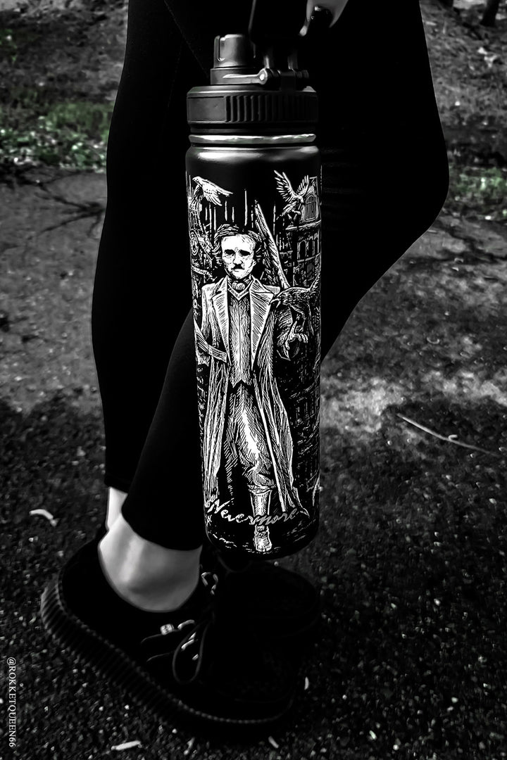 steampunk stainless steel water bottle