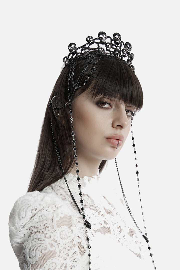 black skulls cosplayer crown
