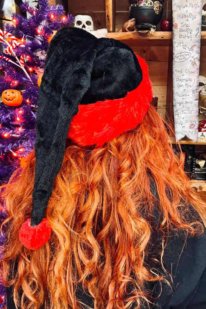 black santa hat for men