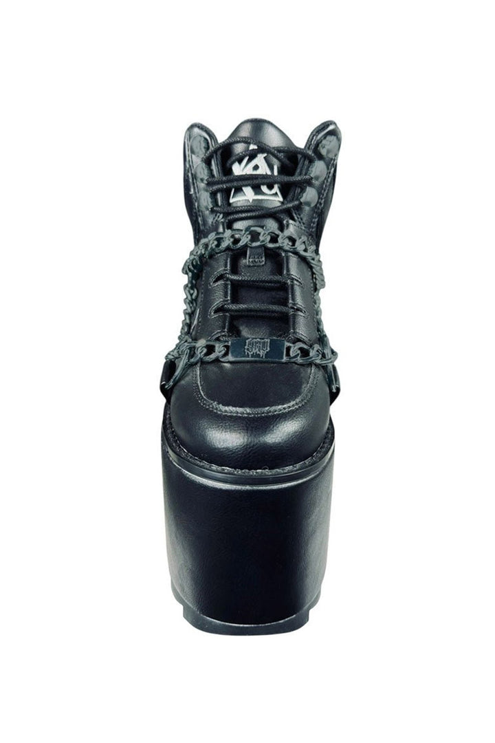 Cauldron of Bats SWING-103 Boots [Black Vegan Leather]