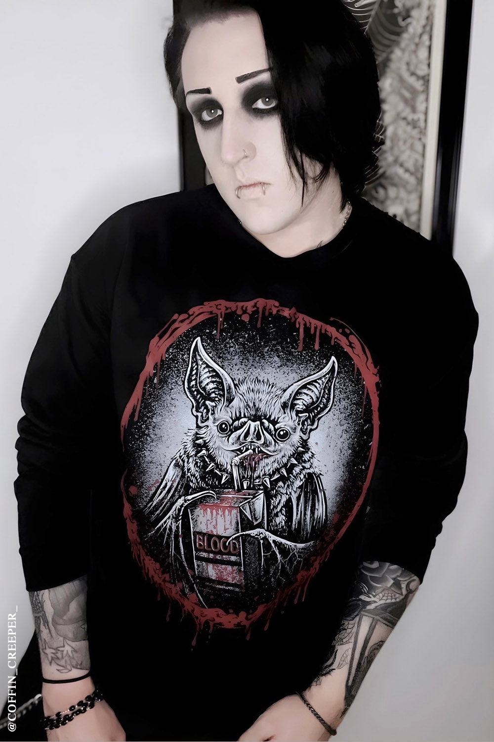mens gothic bat clothes