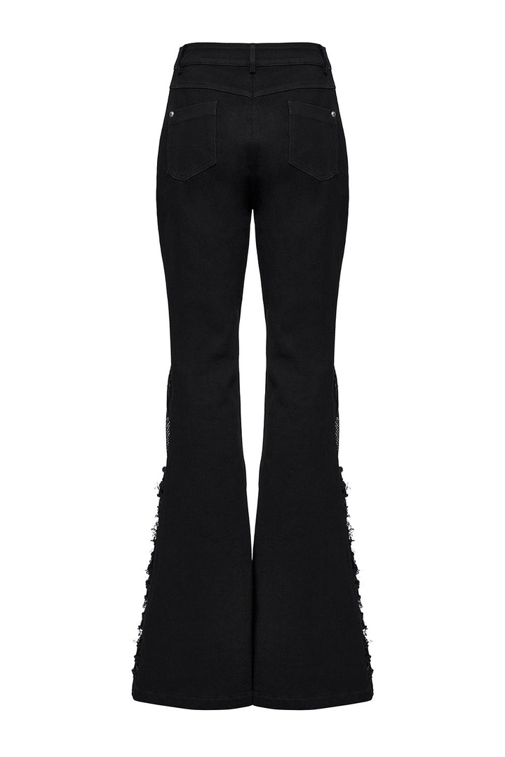 womens high rise hippie goth bell bottoms