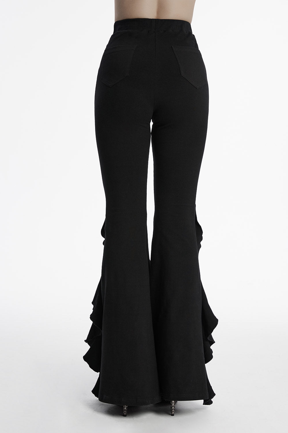 high rise gothic flared pants by punk rave