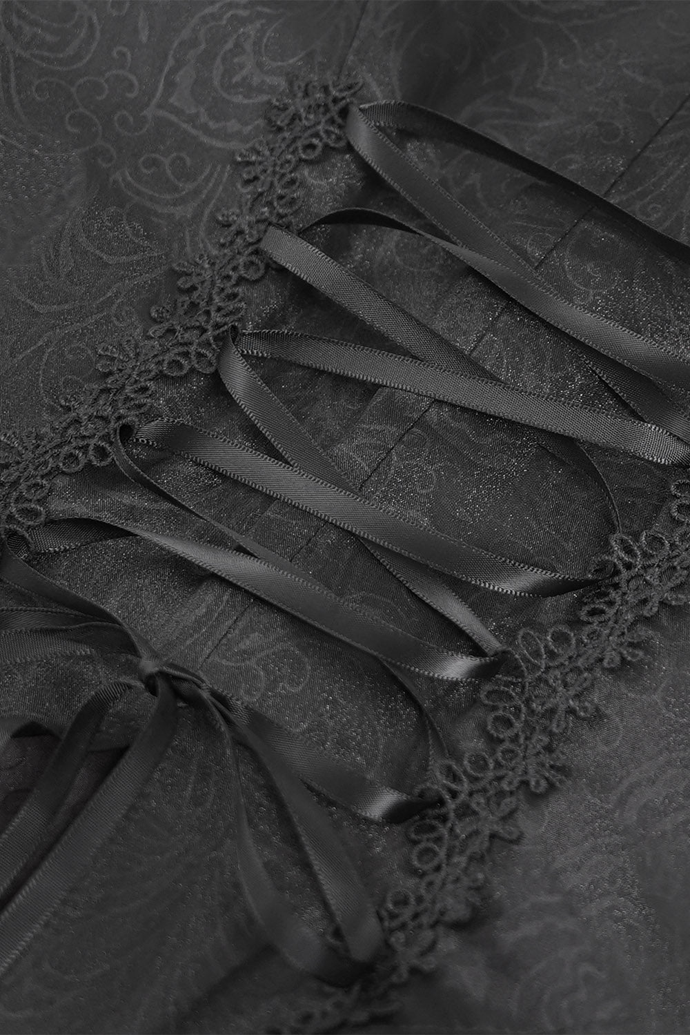 lace-up corset gothic shirt