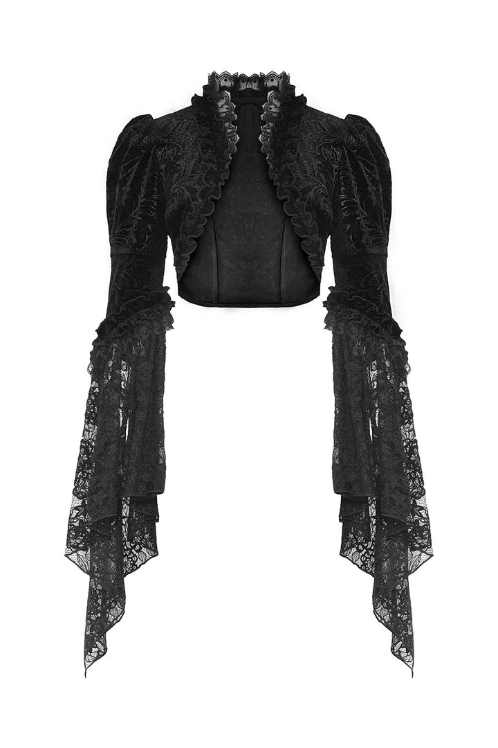 womens velvet romantic goth cardigan