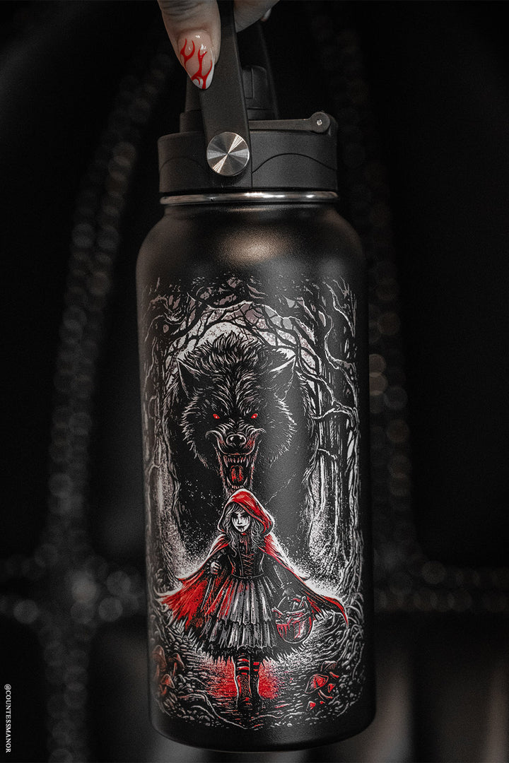 heavy metal scary water bottle