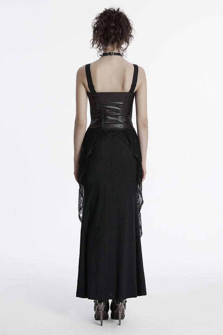 goth fishtail skirt