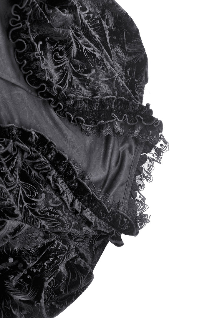 black victorian goth shrug for women