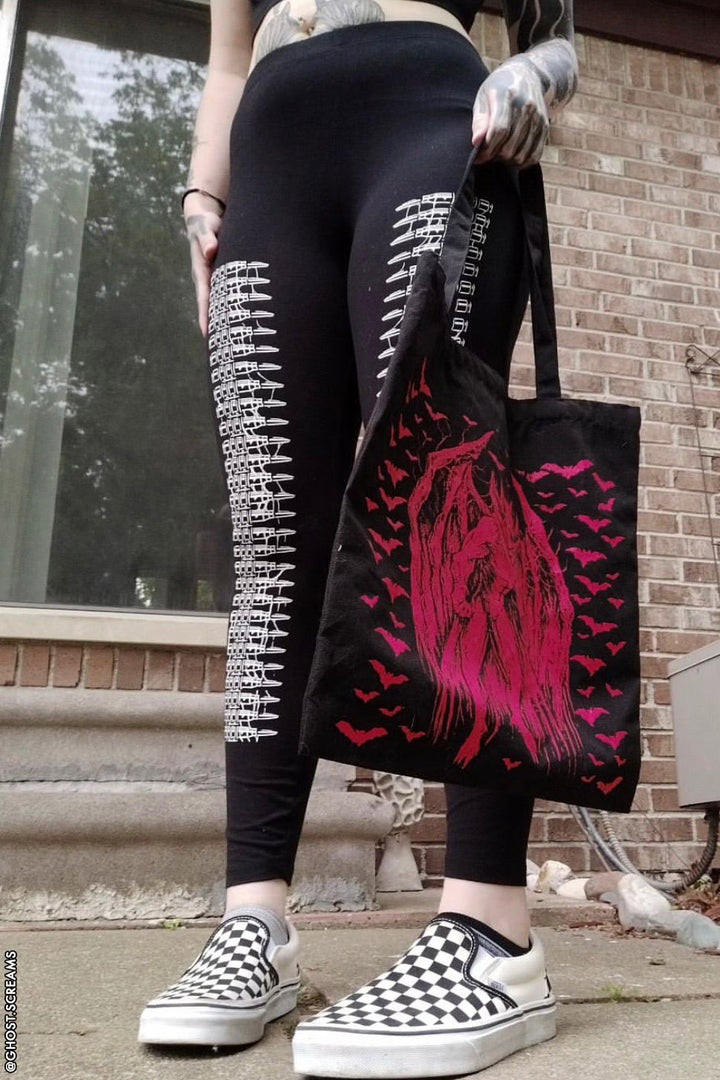 Leggings góticos occidentales con diseño de bala