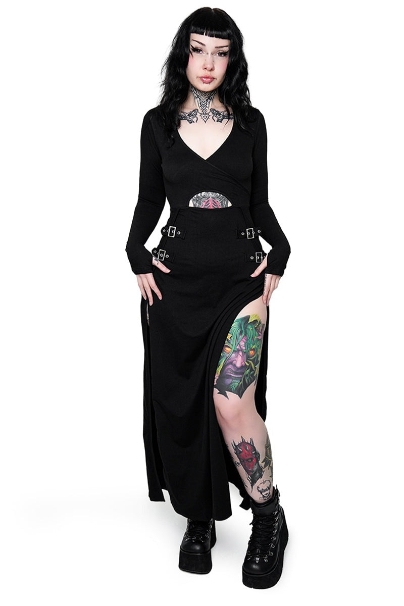 thumbhole gothic dress