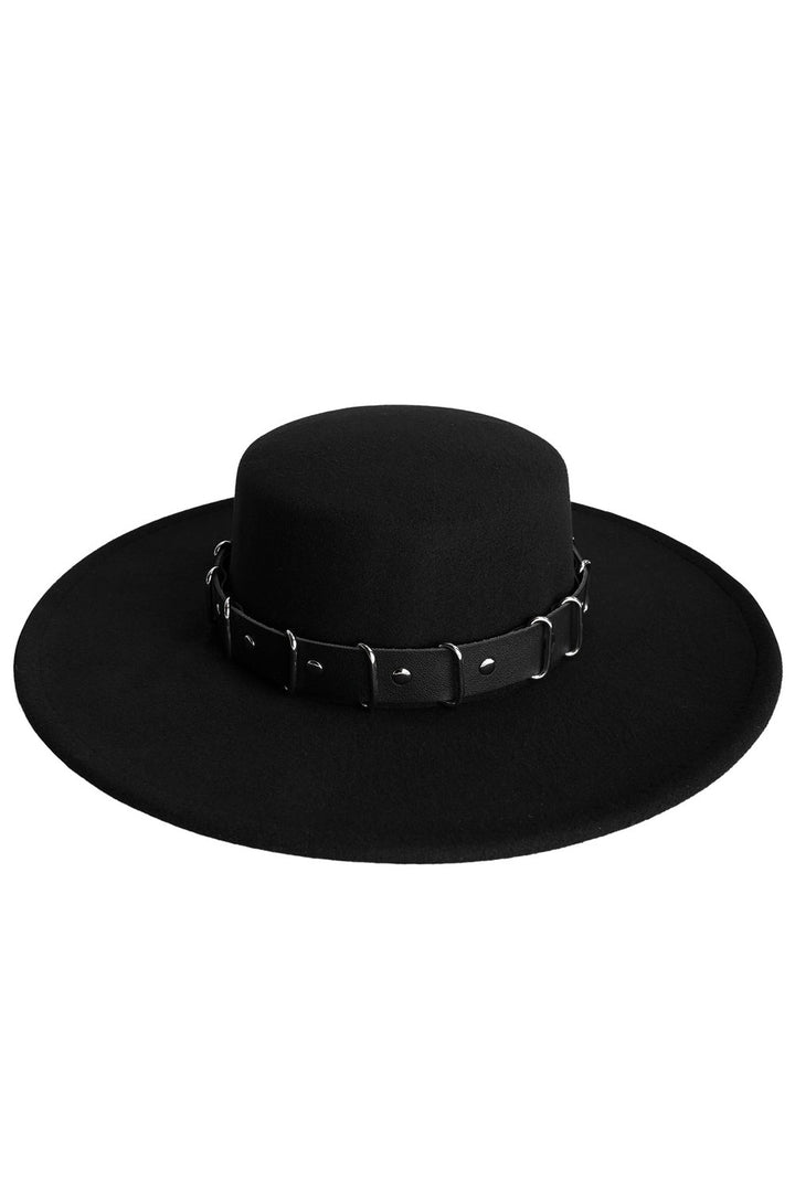 punk fedora hat with studs