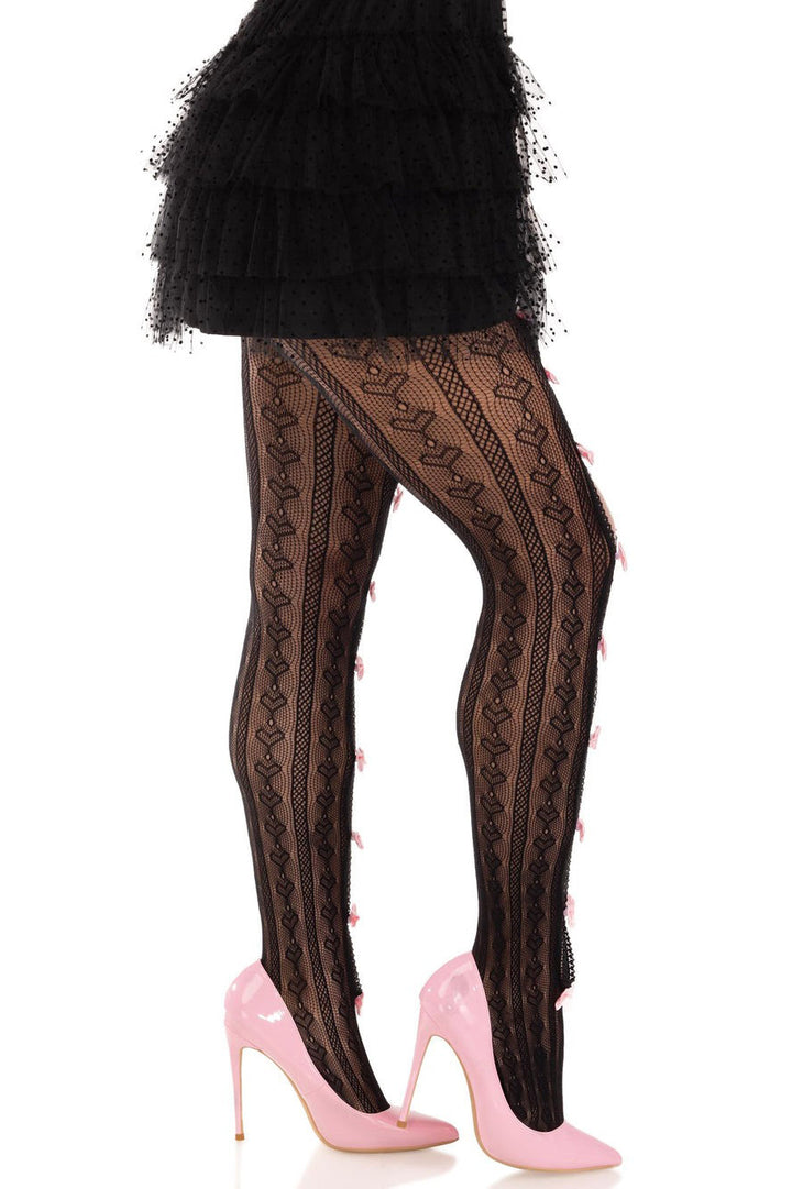 kawaii goth lace tights