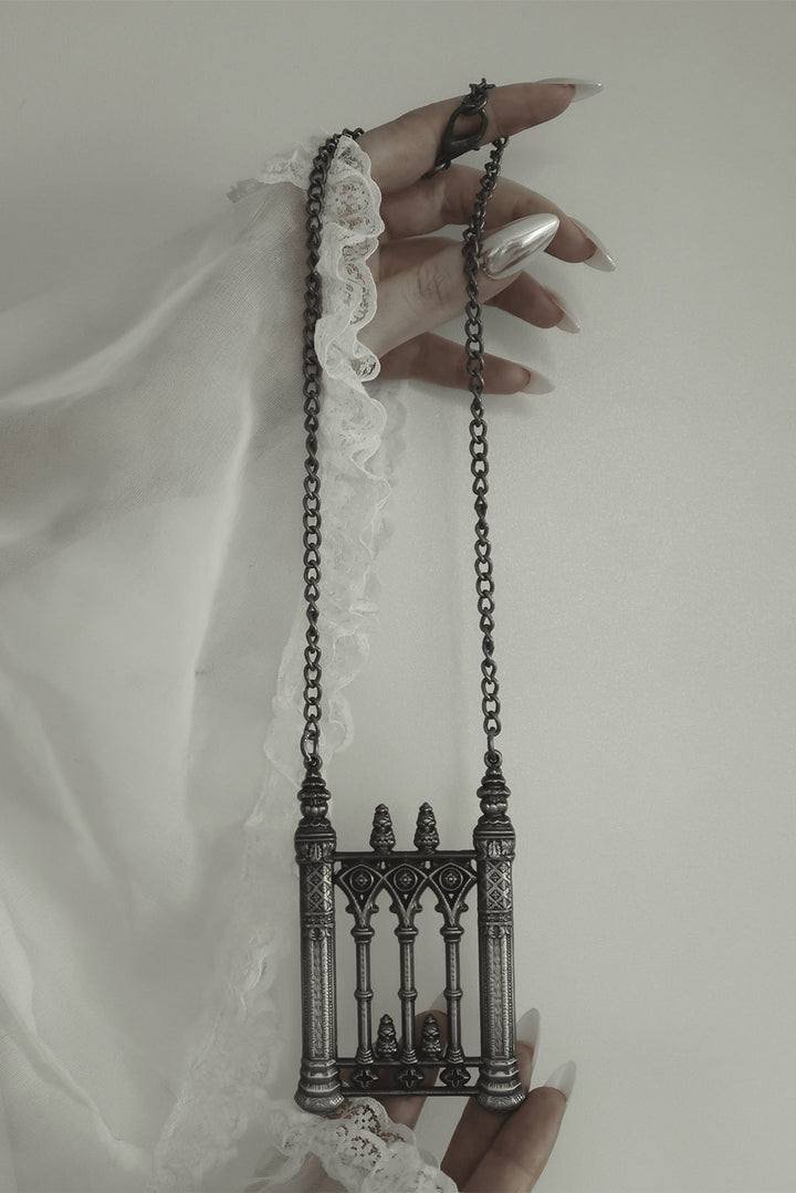 gothic gate necklace