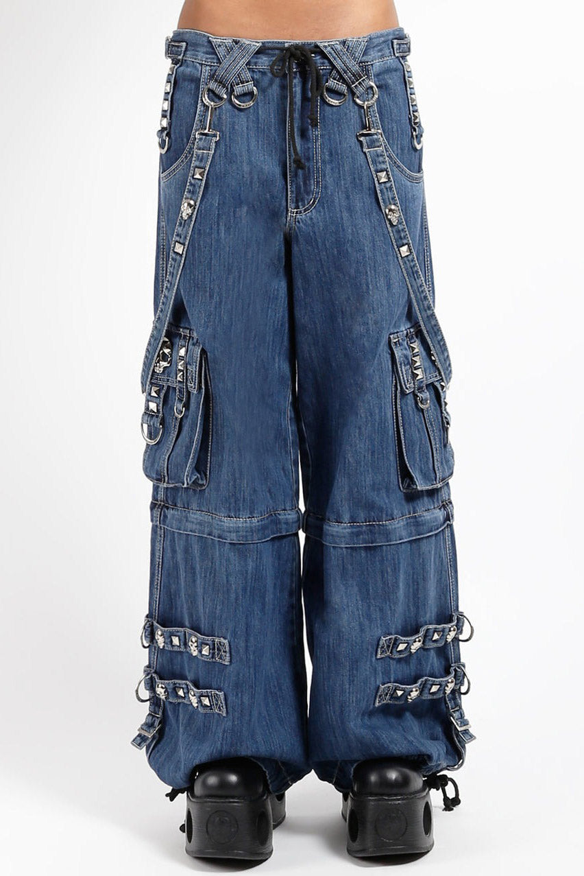 womens blue indie goth pants