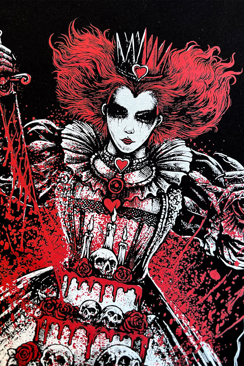 dark alice in wonderland queen of hearts shirt