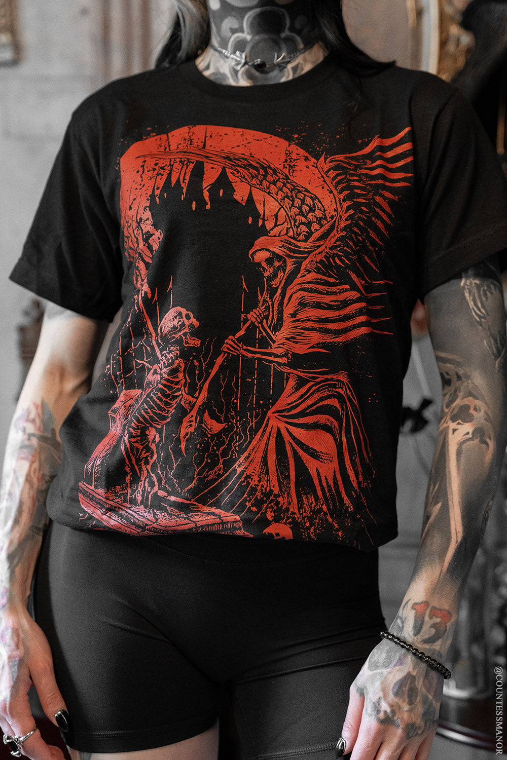 heavy metal grim reaper tshirt
