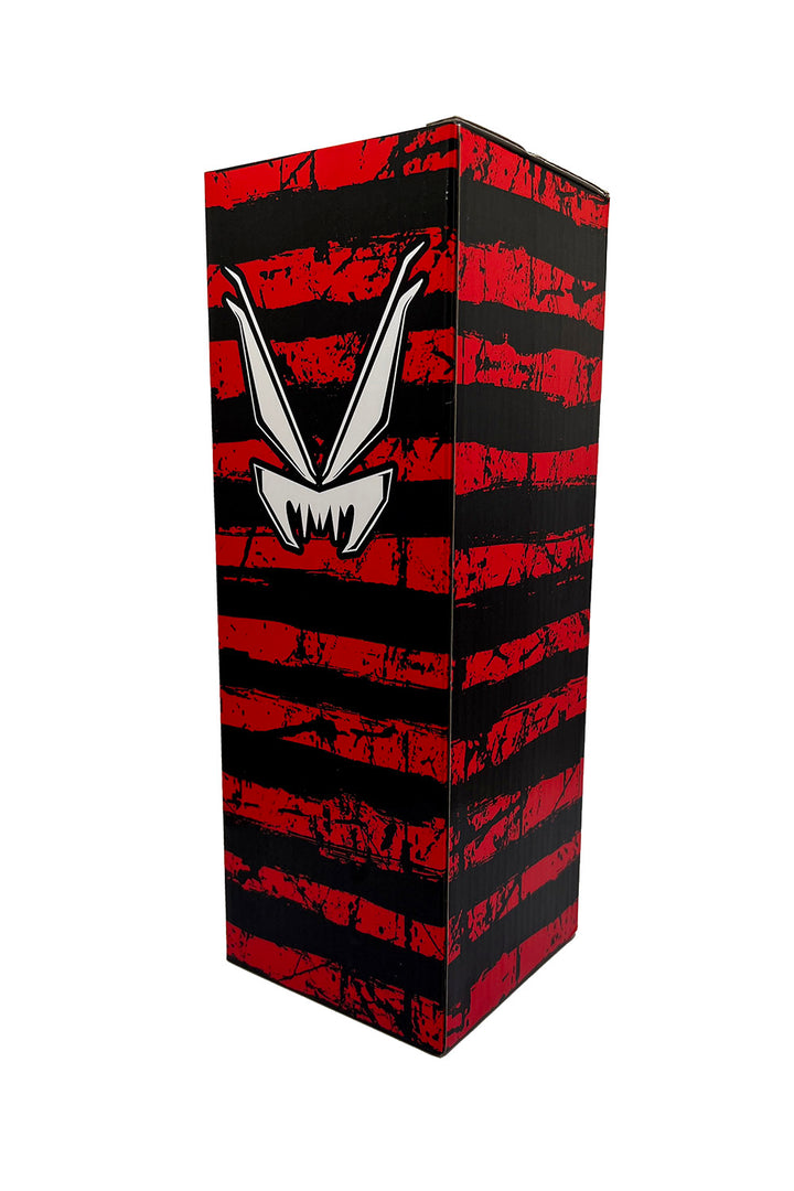red and black gothic gift box for halloween ghost water bottle