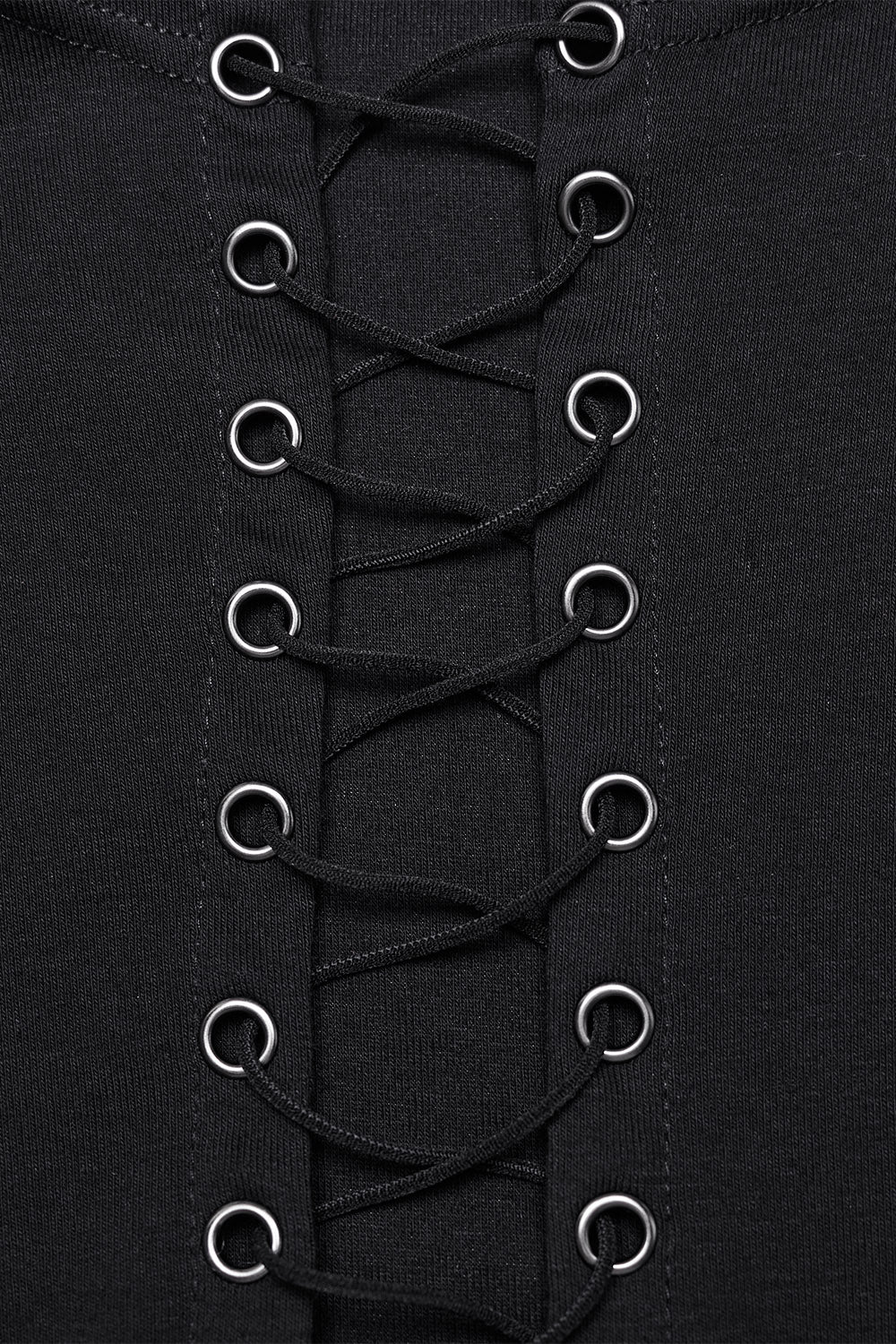 eyelet lace-up top