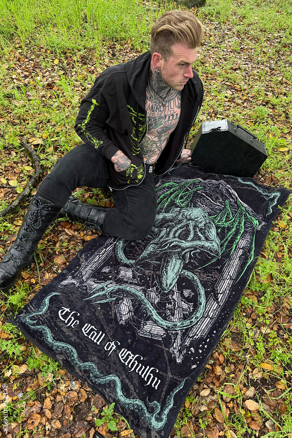gothic pool towel