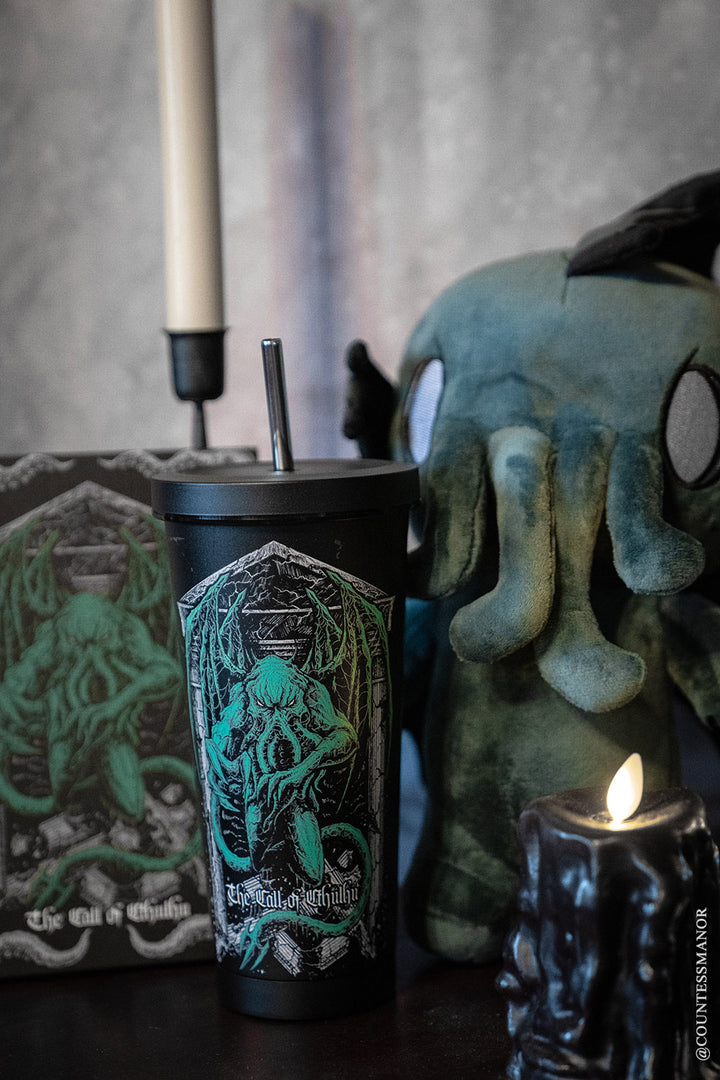 stainless steel octopus tentacle Cthulhu travel mug