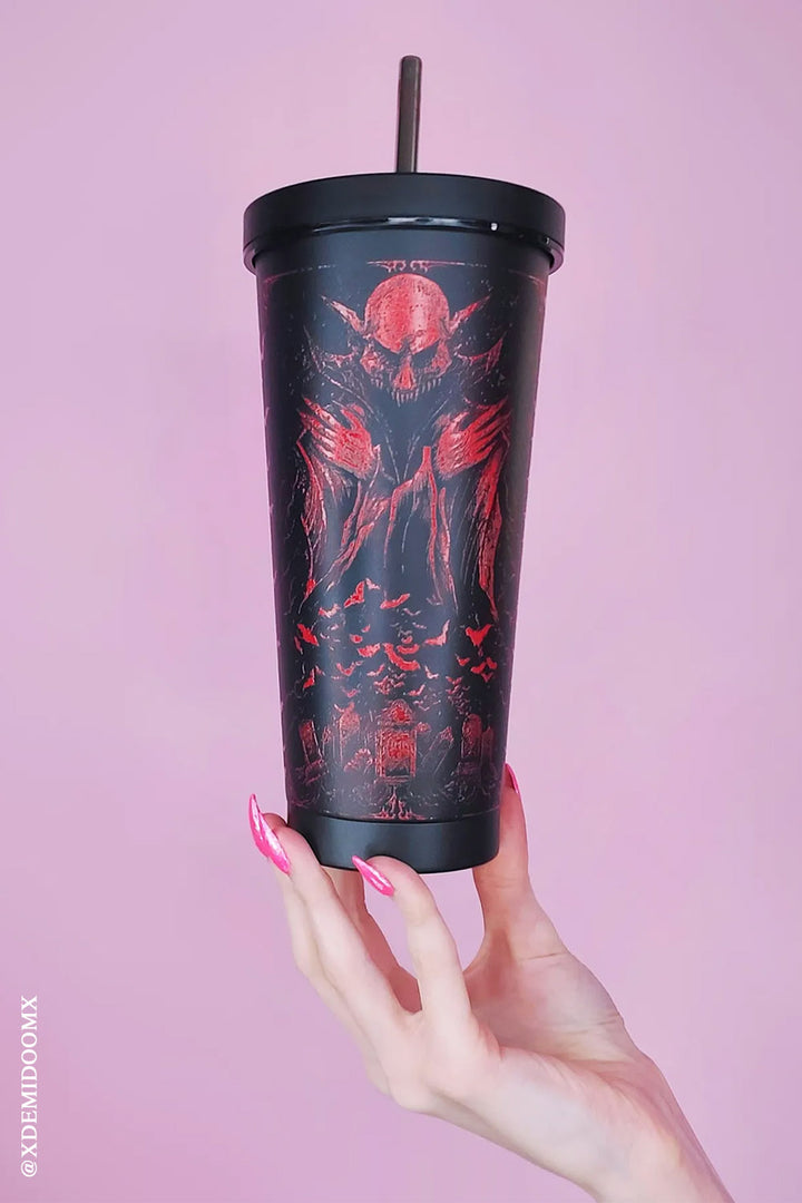 Nosferatu Cold Brew Tumbler with Straw