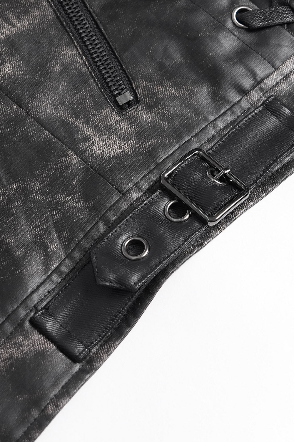 Phantom Rider Rugged Vegan Leather Vest