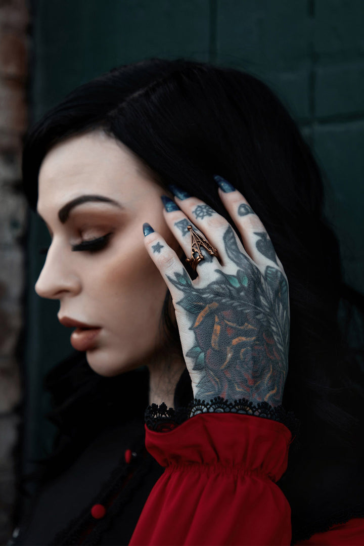 witchy antiqued ring