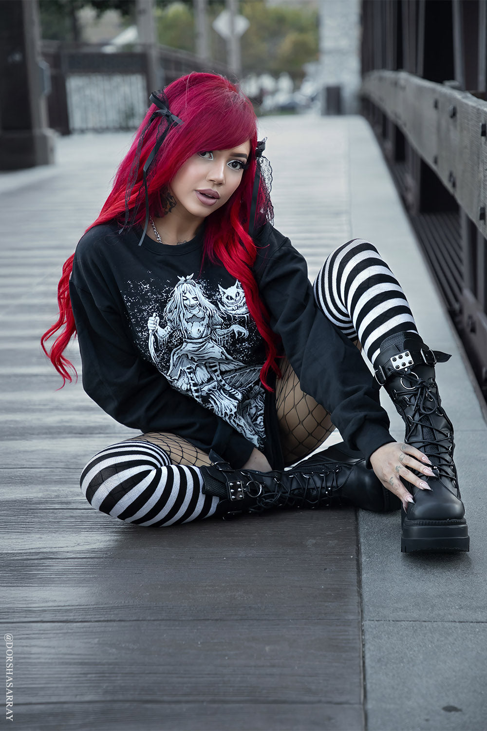 creepy alice in wonderland sweatshirt