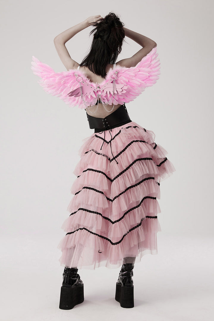 pink pastel kawaii harness