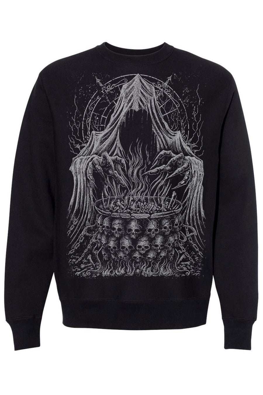gothic grim reaper heavy metal sweater