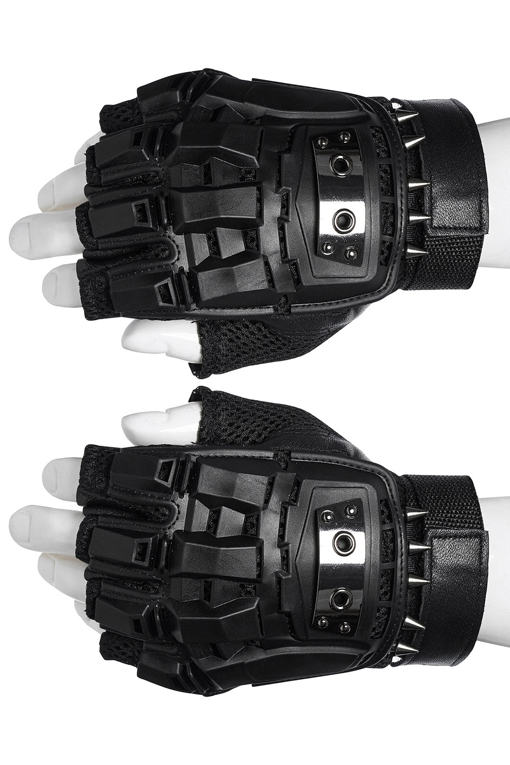 mens spiked leather gloves
