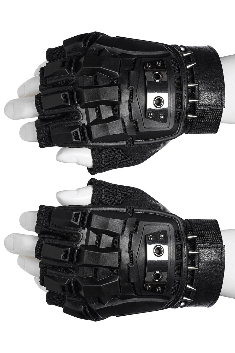 mens spiked leather gloves