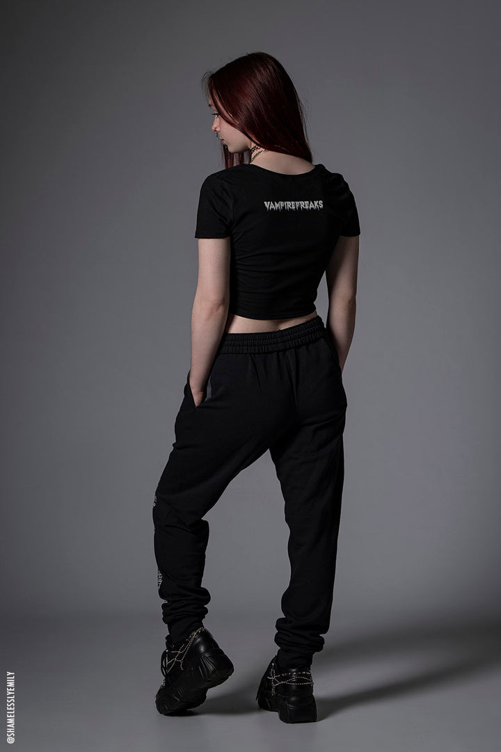 Pantalones deportivos góticos occidentales tipo bala