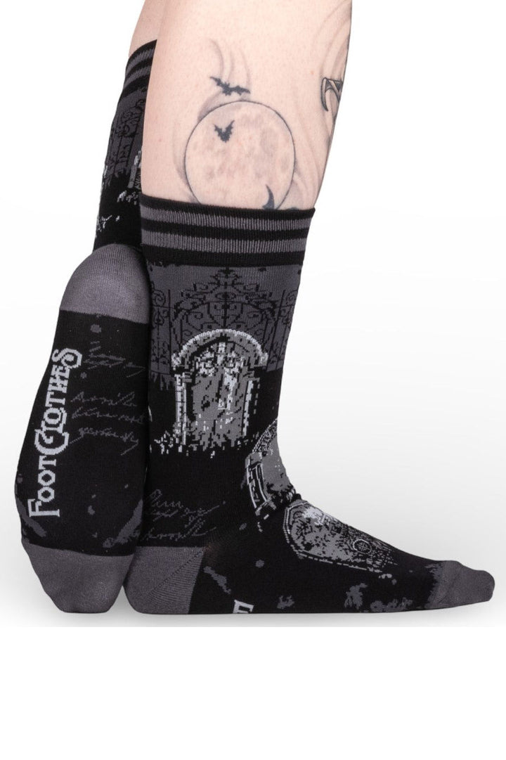 Gothic cross socks