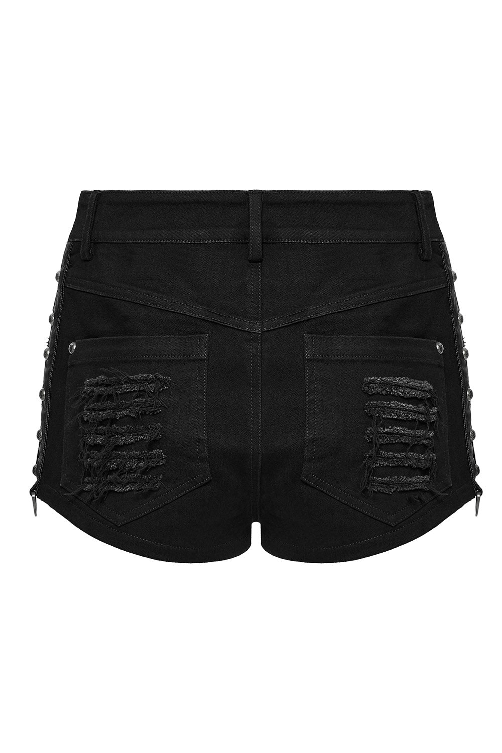 womens distressed emo shorts