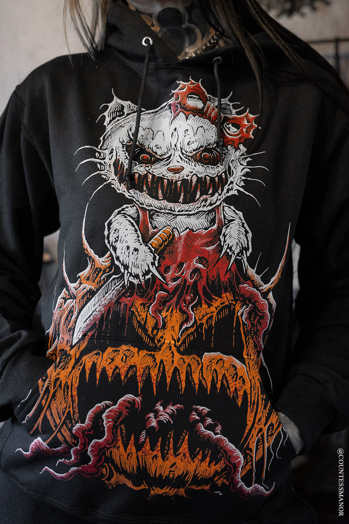 emo pumpkin pastel goth hoodie