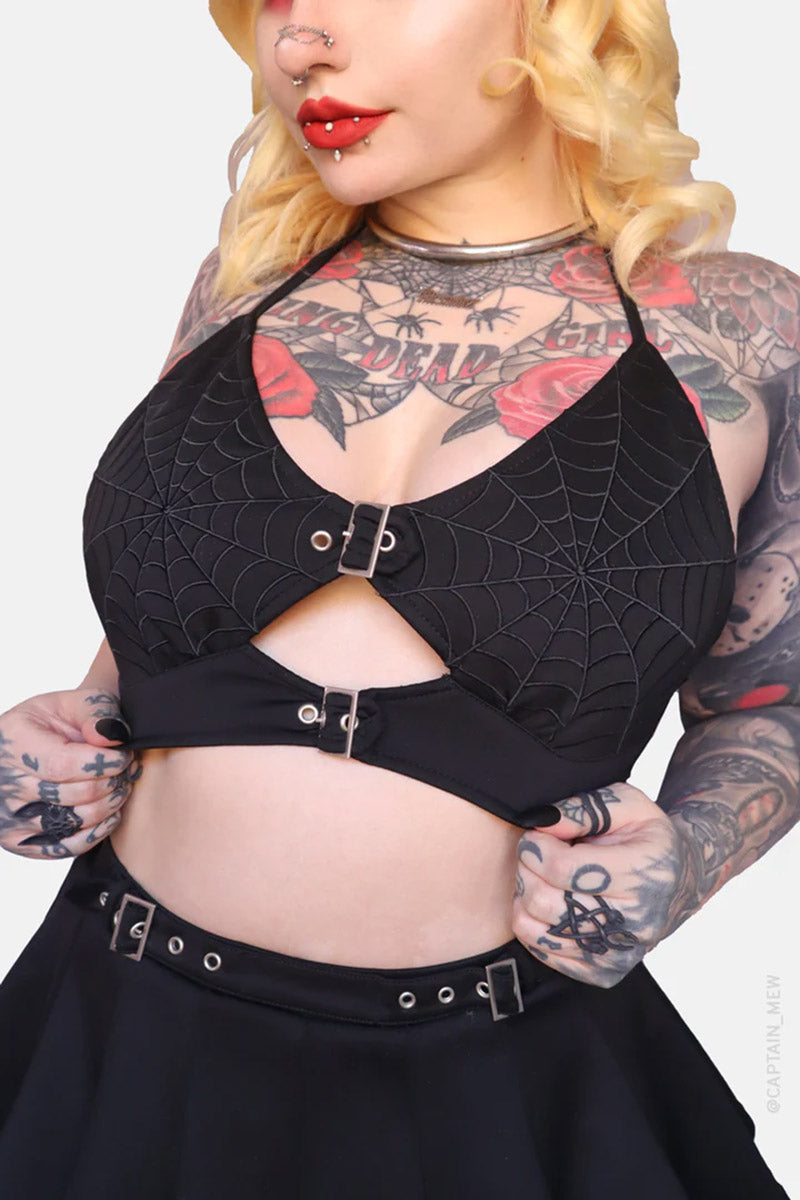 womens cute creepy bikini top