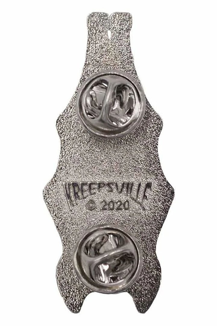 Hanging Bat Glitter Enamel Pin - pins & patches - VampireFreaks - Kreepsville