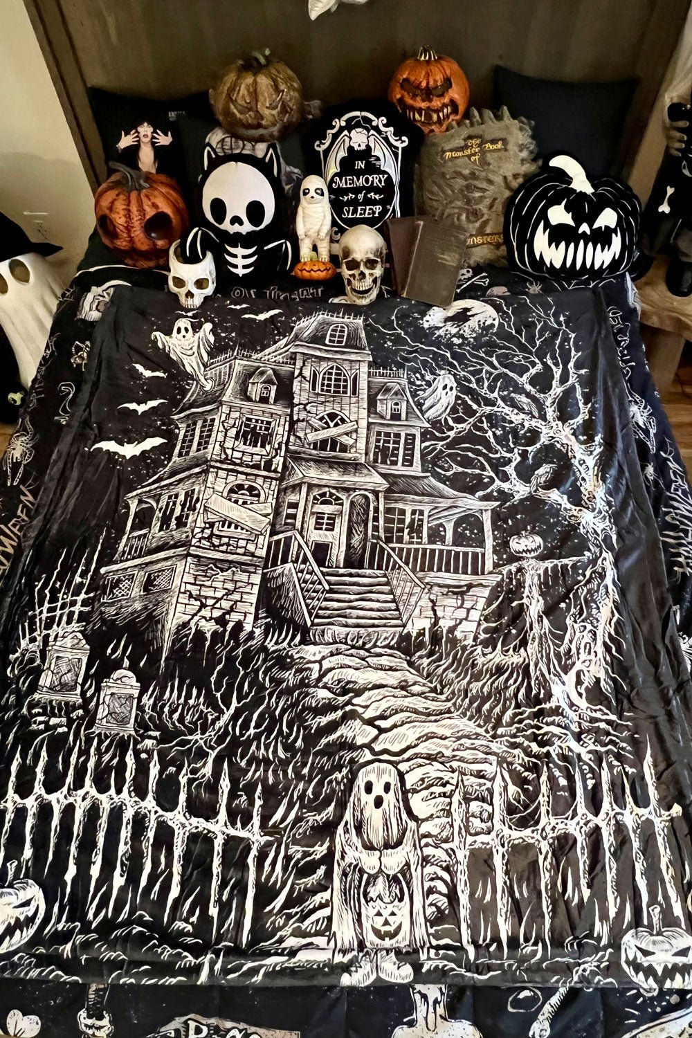 Haunted Manor Moth buy Mystic Throw Blanket