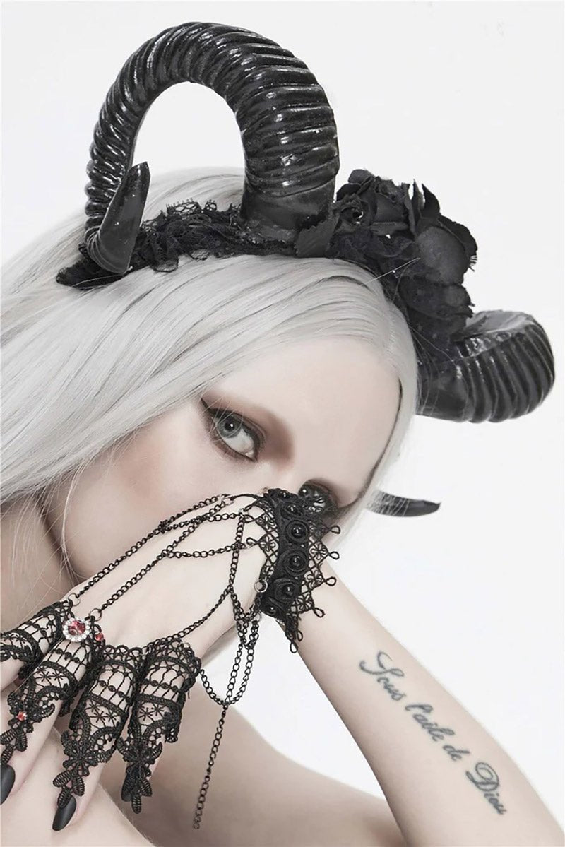 Horned Goddess Headband - hats & scarves & headwear - VampireFreaks - Devil Fashion