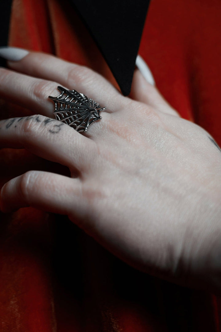 wrap around cobweb ring