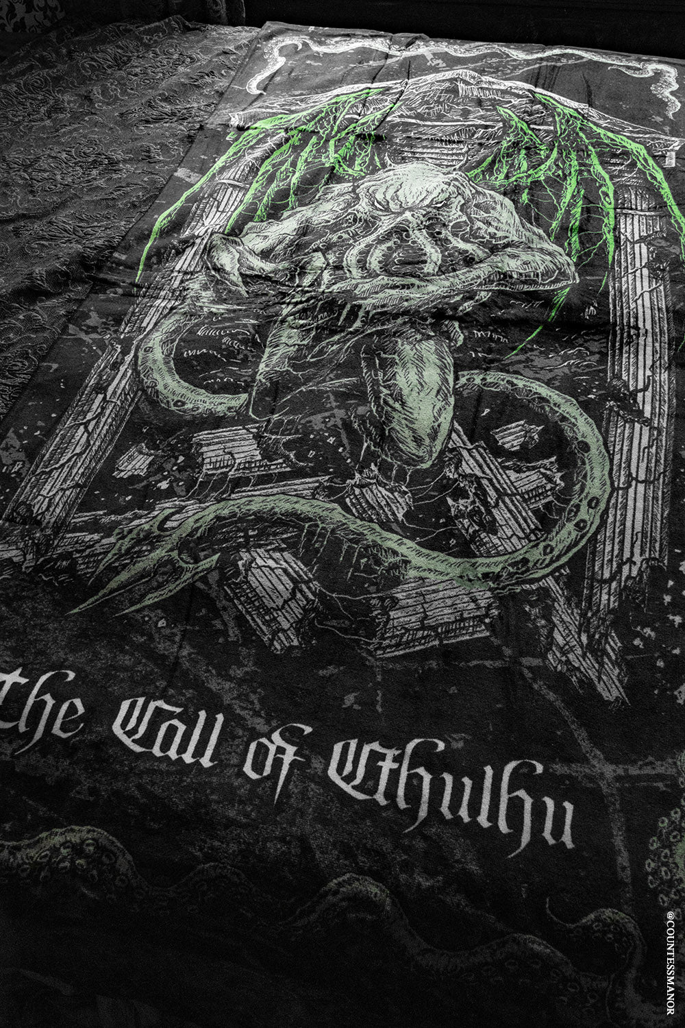 the call of Cthulhu monster goth beach towel