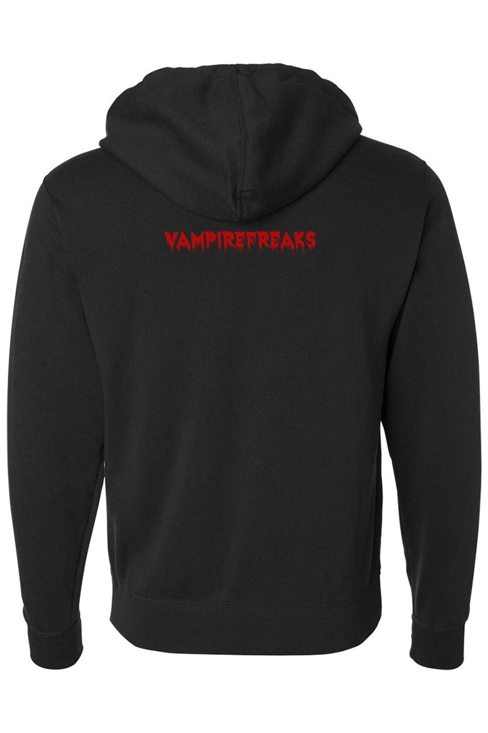 cotton punk rock hoodie with vampirefreaks branded logo
