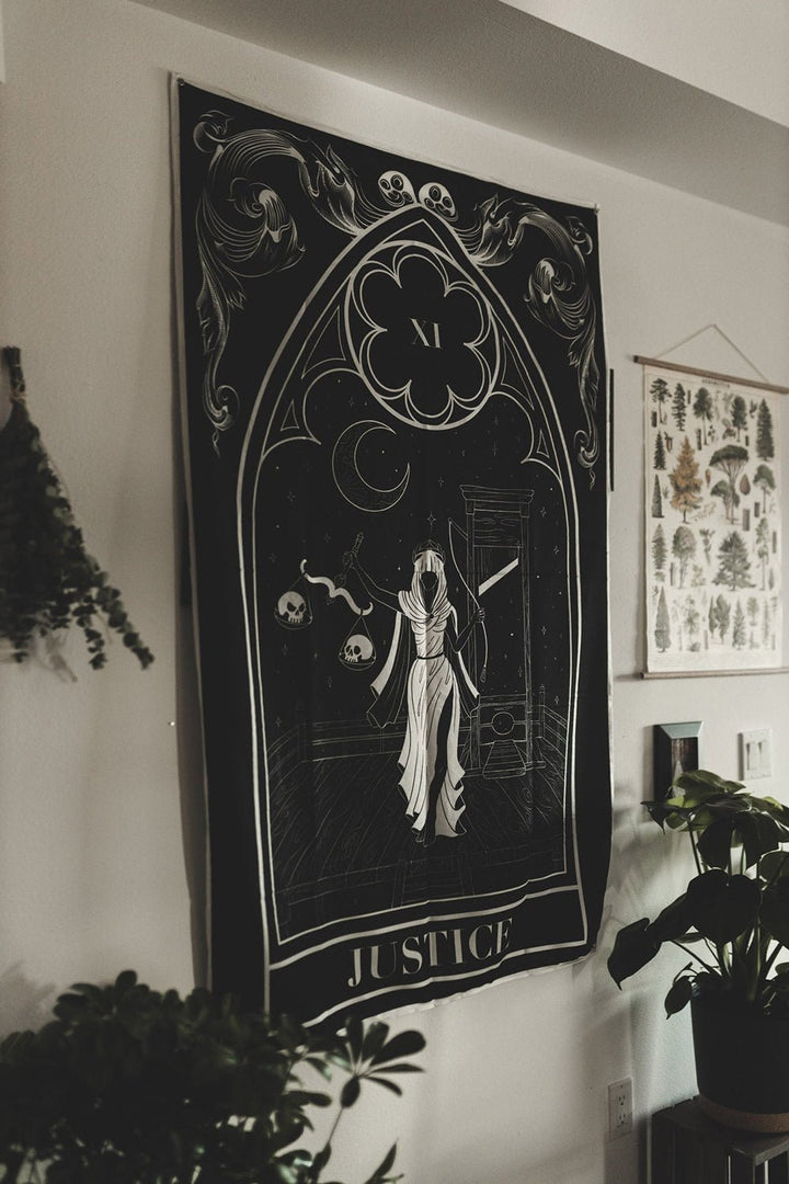 Justice Tapestry - housewares - VampireFreaks - The Pretty Cult