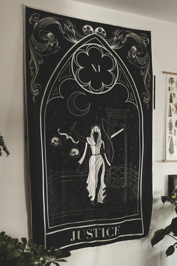 Justice Tapestry - housewares - VampireFreaks - The Pretty Cult