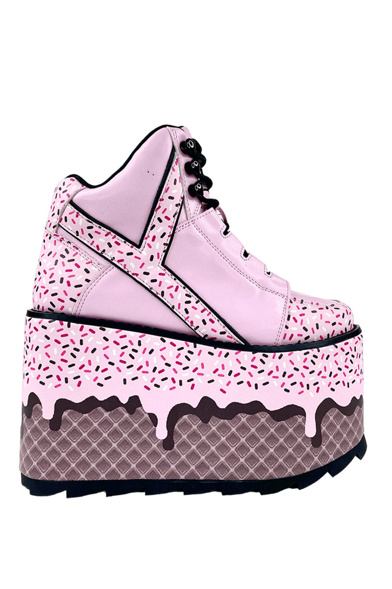 pastel goth platform shoes