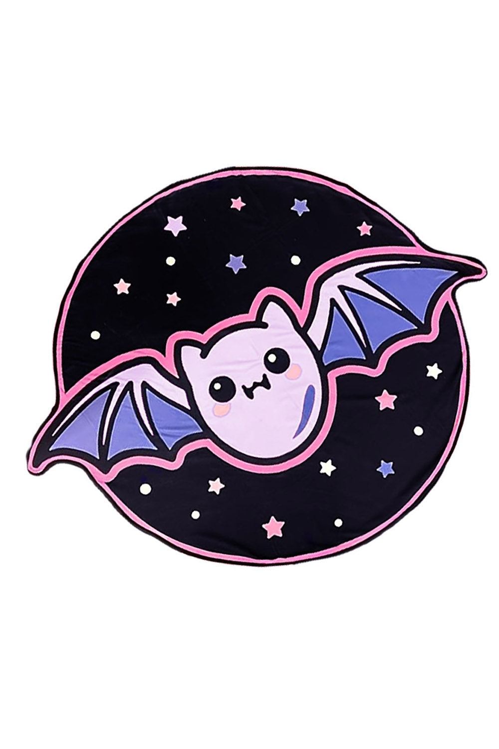 pastel goth bat beach towel